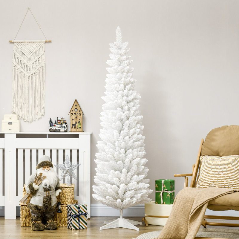 Arbre de Noël artificiel enneigé 6 pi HOMcom, Blanc