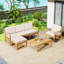 Ensemble de meubles d'extérieur avec coussins Louida-1019505566