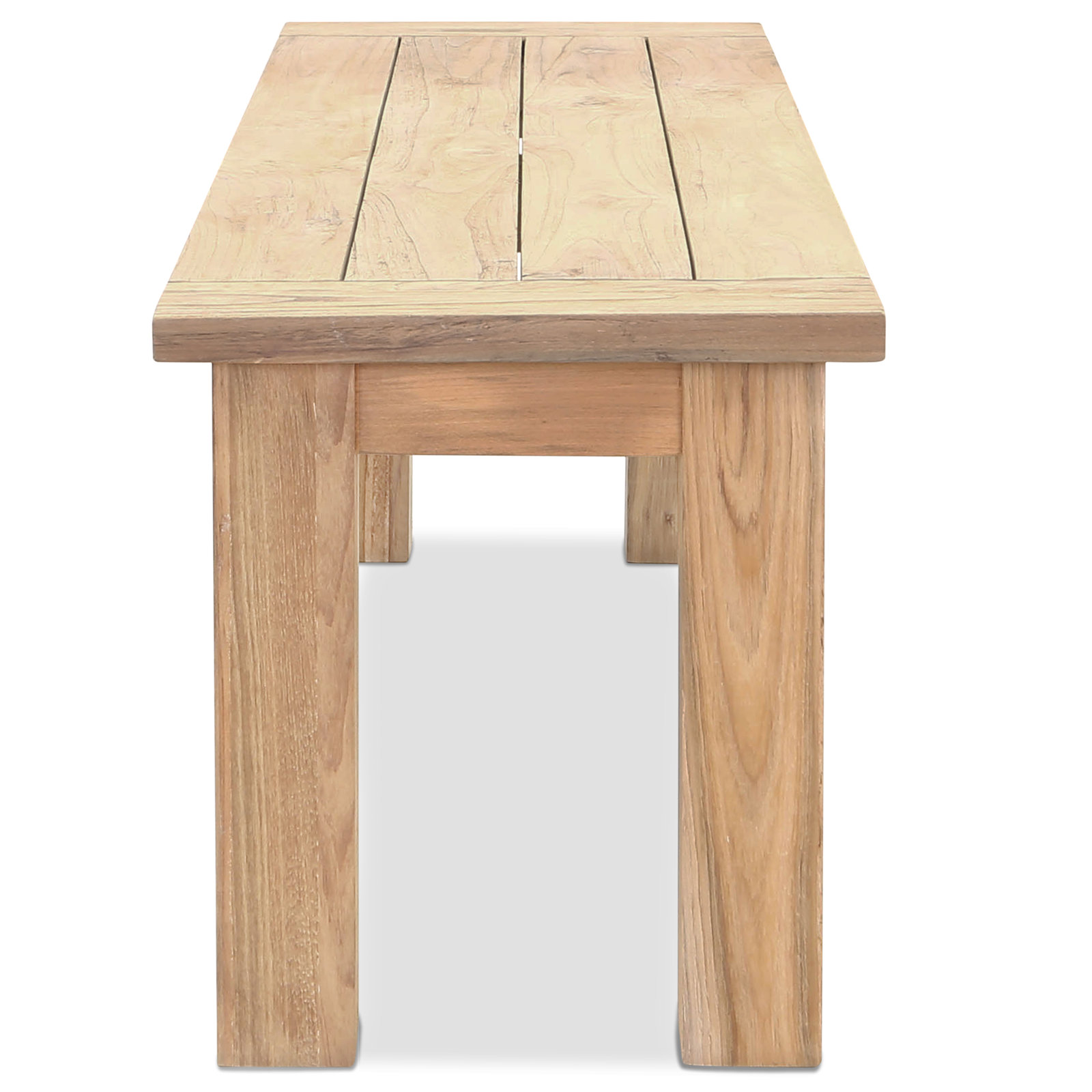 Bedwell Teak Picnic Bench, 17.7" H x 51.2" W x 15.7" D