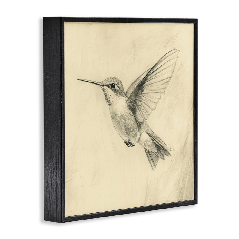 Giclée, dessin par Petal Prints Design, Giclée encadrée noir minuit, H 12 po x l 12 po
