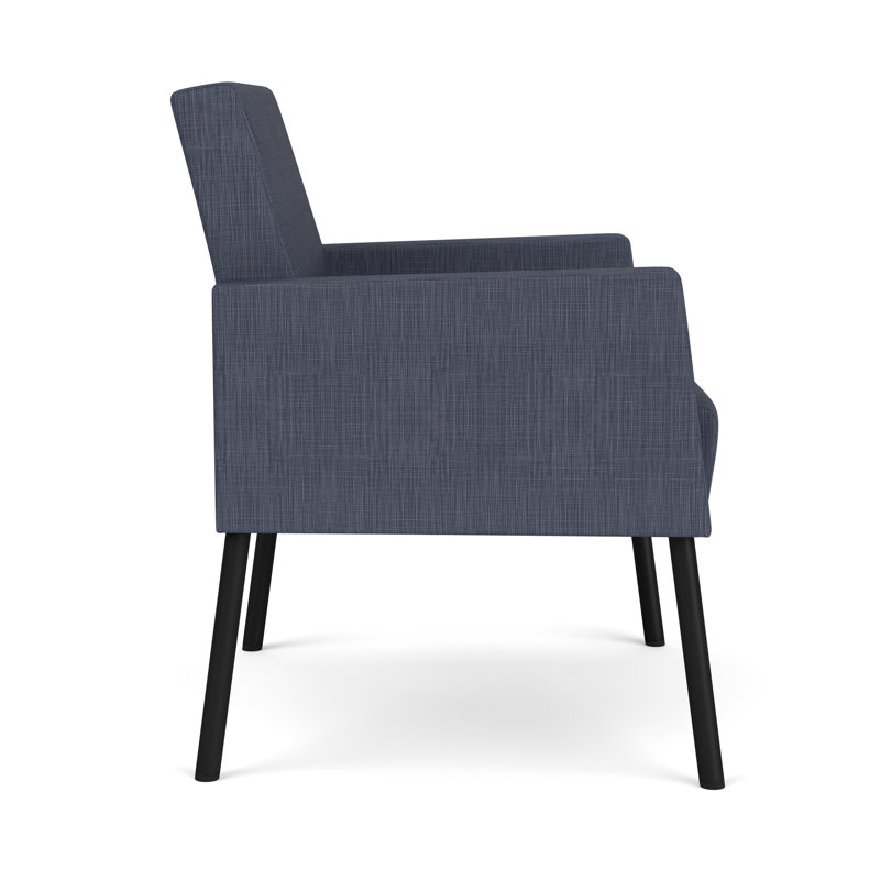 Fauteuil de réception Mystic, Noir, noir, noir, noir, Plot Line bleu marine