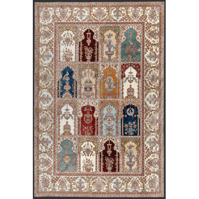Elegant Hall Carpet, 2.6 x 9.8 Feet | 100% Polyester, 650 g/m², Pile Height: 0.3 Inches | Antibacterial, Non-Slip PVC Dot Underside | Machine Washable, 3D Digital Printing, Ideal for Modern Living Spaces