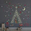 Glow Stars Abstract Non-Wall Damaging Wall Decal