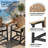HDPE Tall Adirondack Bar Chair (Set of 2) – Outdoor High-Top-2002757070