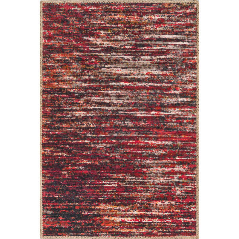 Ikhasa Chenille Abstract Indoor Rug, Rectangle 2' x 3'