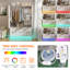 Armoire Wardrobe Closet With 3 Door, Mirror And Led Lights