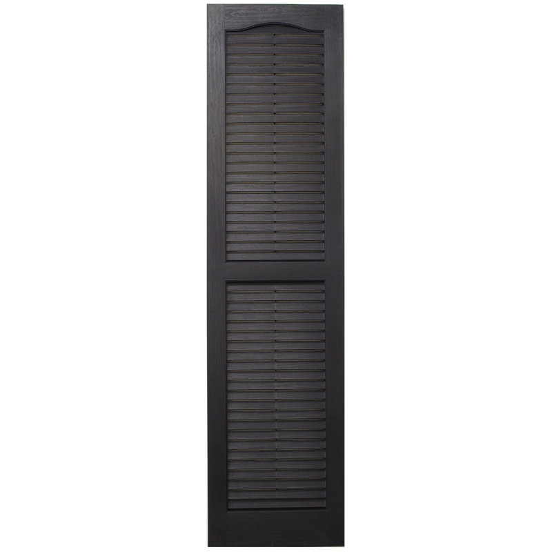 Volet cathédrale à persiennes standard, 39 po, Brun, 14.5"