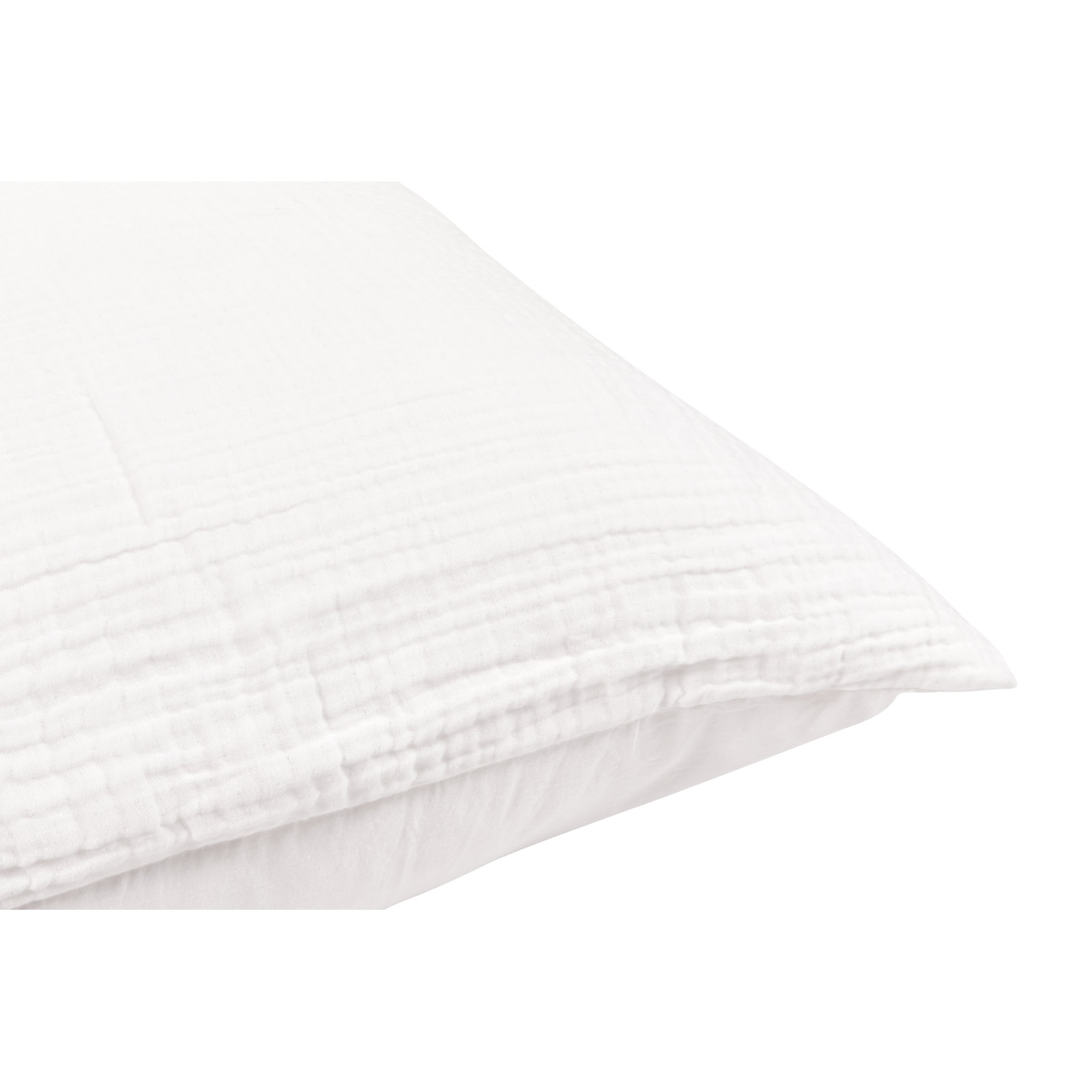 Daila Linen Blend Shams, King, White