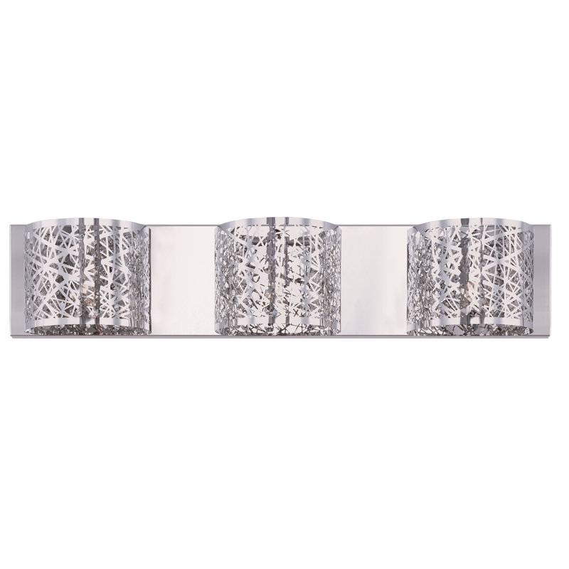 Defries Flush Mounted Sconce, Silver