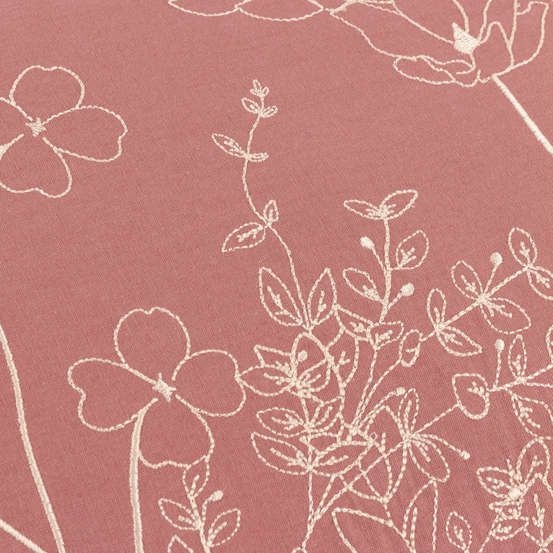 Mae Floral Rectangular Cushion, Pink Floral