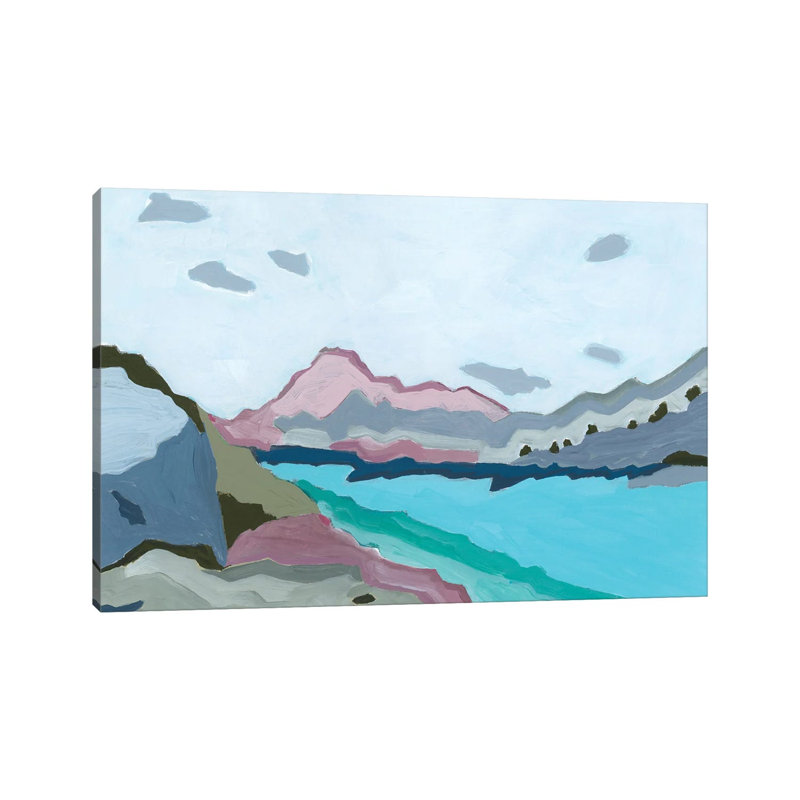 «Cool Waters», 2023 - impression d'art mural, 32 po x 48 po, Toile tendue avec châssis, Sans cadre