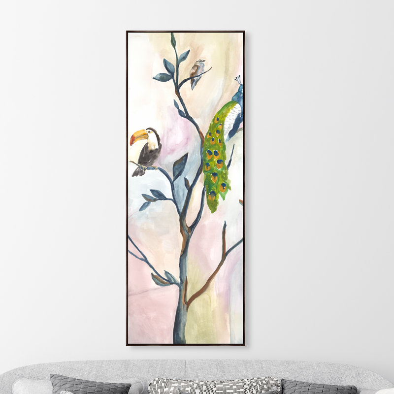 Morning Meeting III Print by Bella Lane, 109.5" H x 41.5" W x 1.5" D, Image Gel Brush