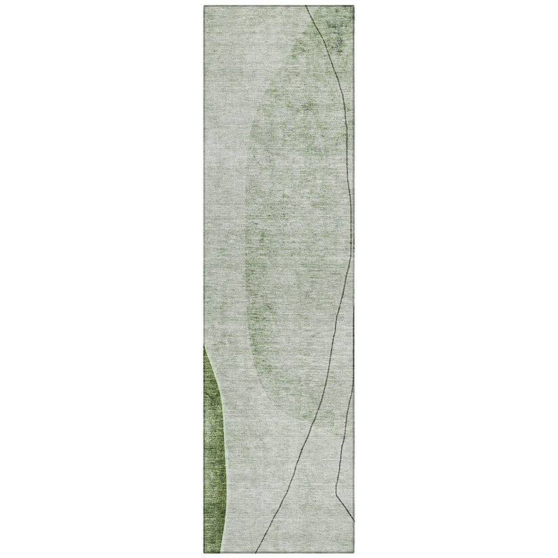 Cherylleigh Washable Abstract Indoor / Outdoor Rug, Runner 2'3" x 7'6"
