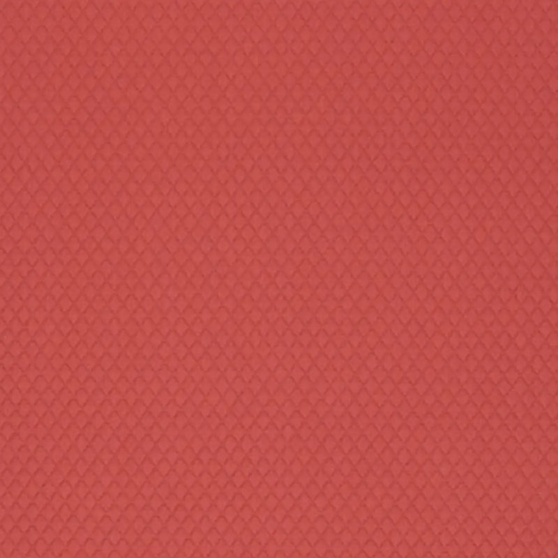 Carreau Matelassé Fabric, Red