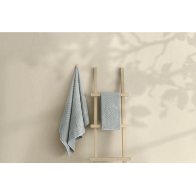 Luxury Bath Towel Set (2 Pieces), 100% Cotton, Grey | Includes 19.7 x 35.4 inches Hand Towel & 35.4 x 59.1 inches Bath Towel | 350 GSM, Soft & Absorbent, Machine Washable, Low Heat Dry, Perfect for Home & Spa