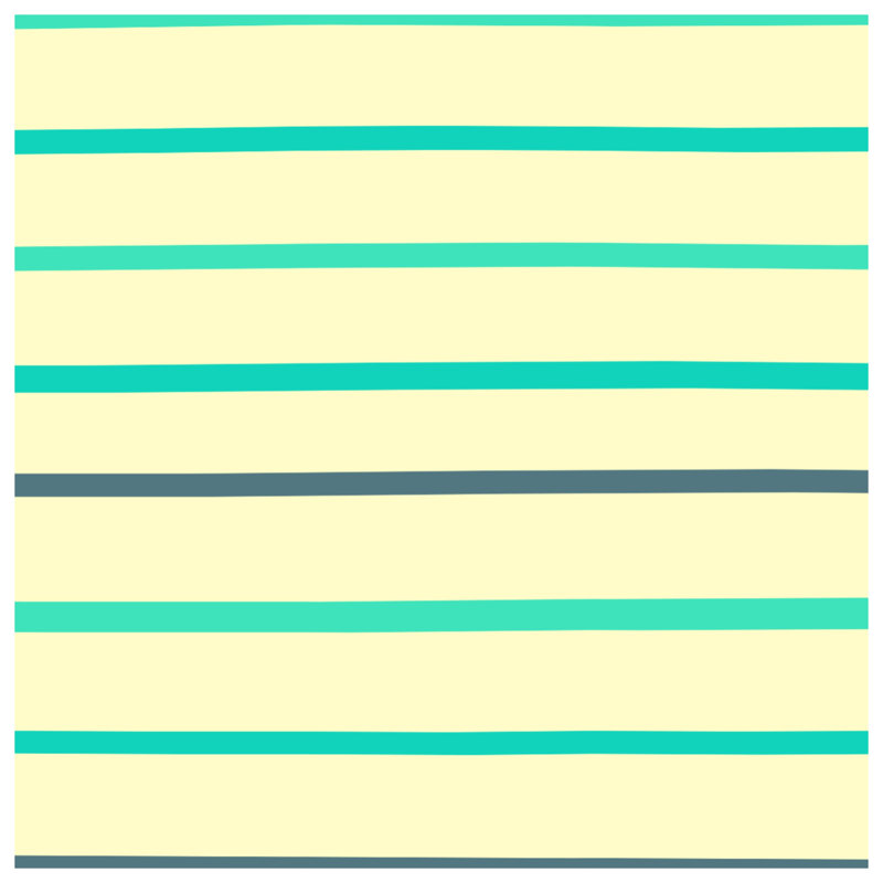 Tapisserie murale «Mint Green» à rayures jaunes - Décoration murale rayée, 104in H x88 with 4 Grommets