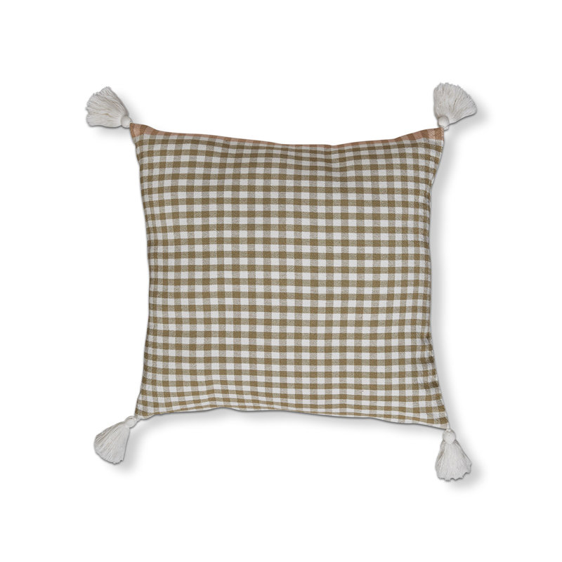 Tassels Cotton Throw Pillow