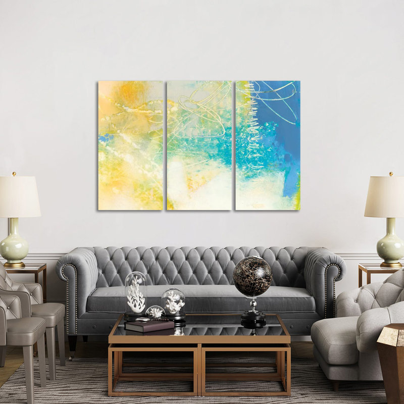 Lux I - ensemble d'art mural sur toile tendue (ensemble de 3)