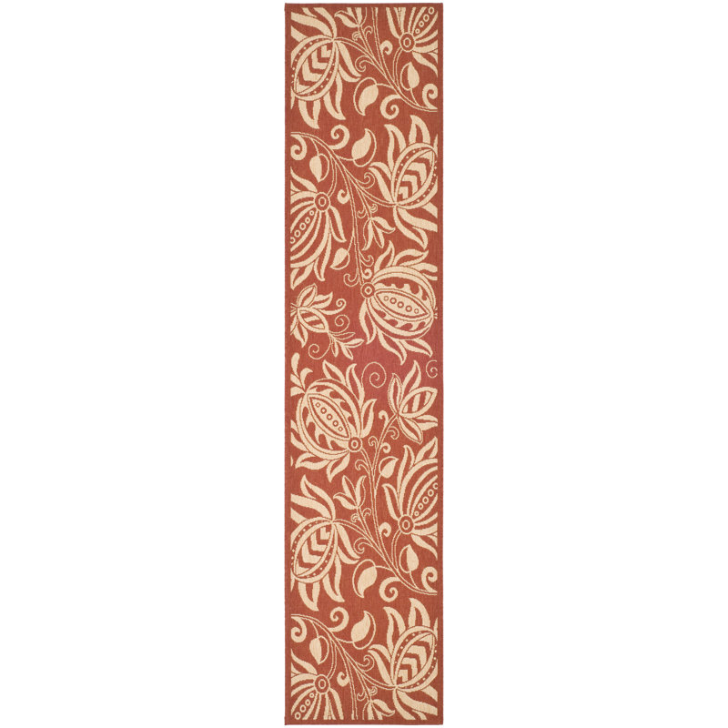 Courtyard Performance Floral Indoor/Outdoor Area Rug, Runner 2'3" x 10'
