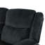 Canapé inclinable en velours Leanid avec rangement escamotable, porte-gobelets et 2 ports USB