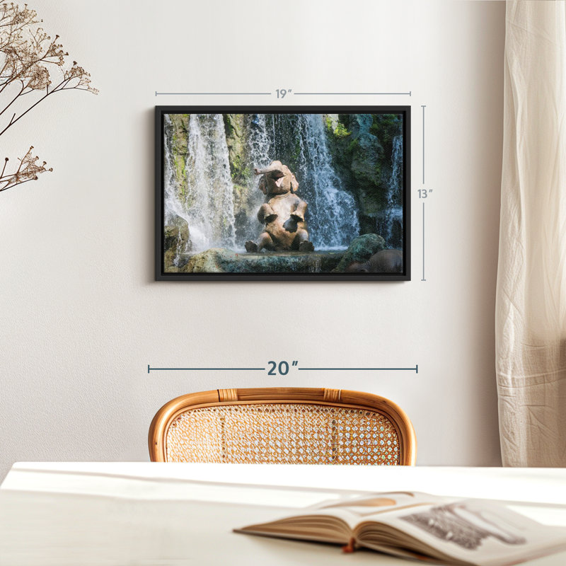 Elephant Bath Time Canvas Print, 13" H x 19" W