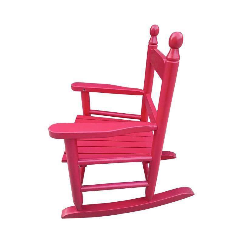 Chaise berçante pour enfants, Rose rouge