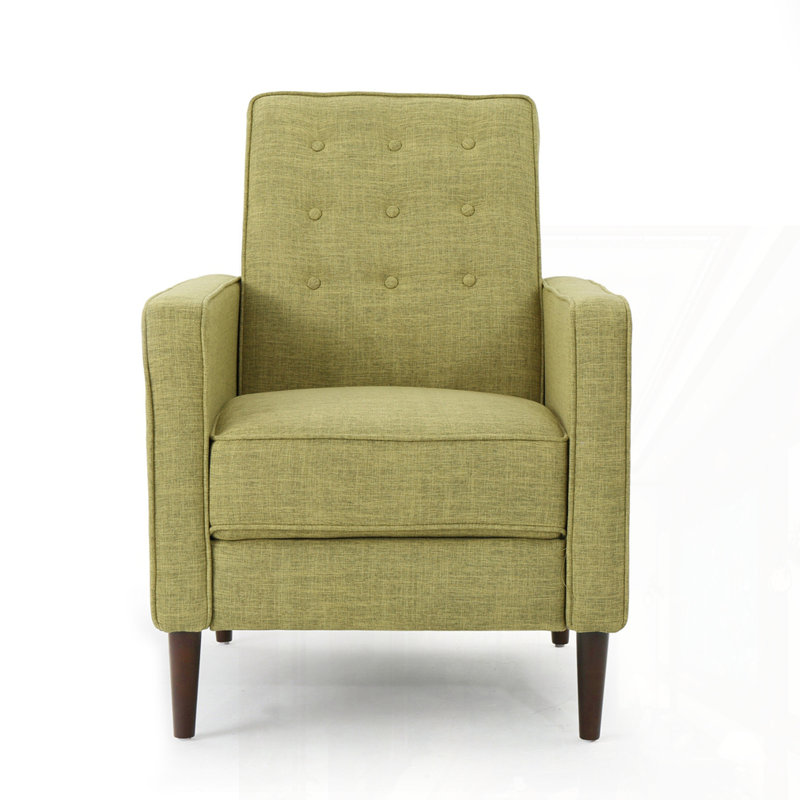 Fauteuil inclinable Mid-Century moderne, Jaune