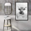 Shetland Highland Cow - reproduction de cadre flottant sur toile-98566363-98566367