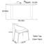 Table de salle à manger ovale de style moderne-1674043985
