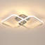  Sleek 2-Light Square Flush Mount-792678021