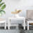 vidaXL Garden Table White Polypropylene (PP) Medium Durable