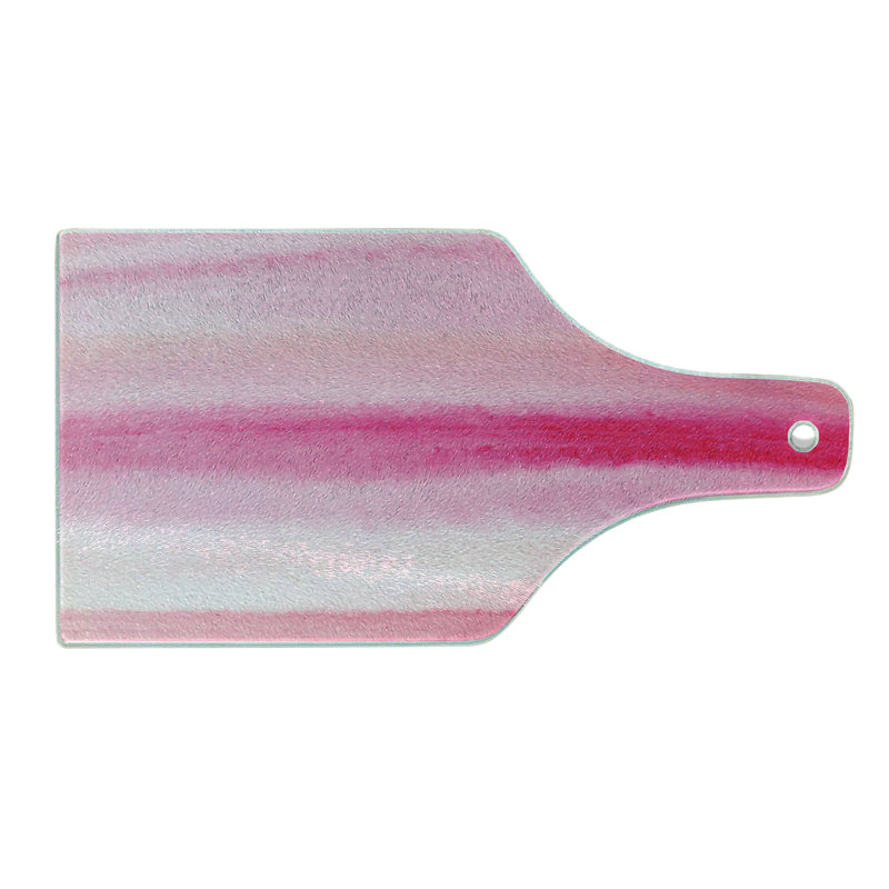 Planche à découper en verre trempé pêche Ambesonne