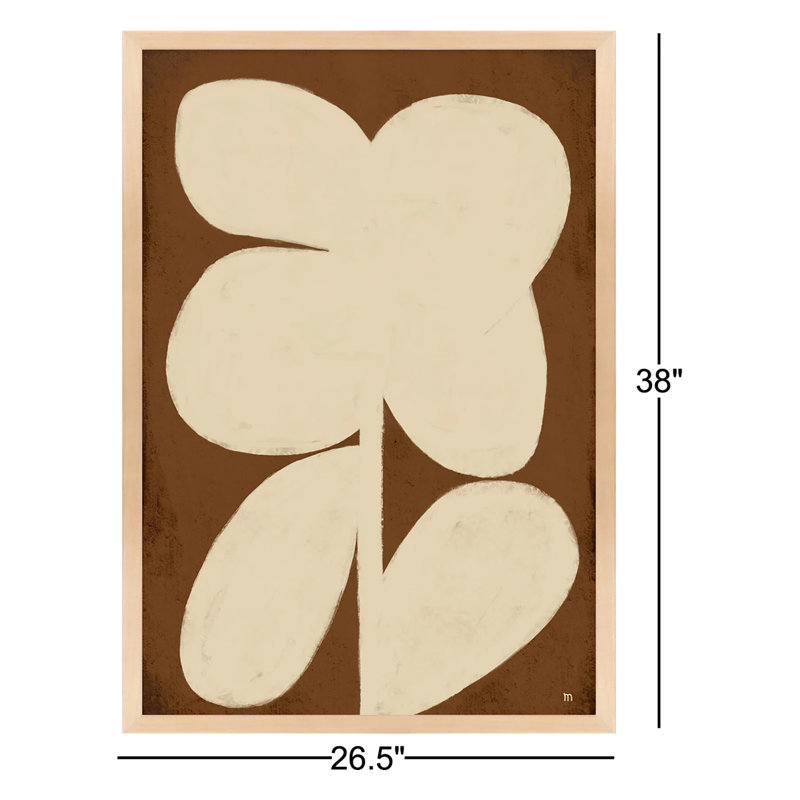" Flower 2 " by StudioM, Maple Framed, 38" H x 26.5" W