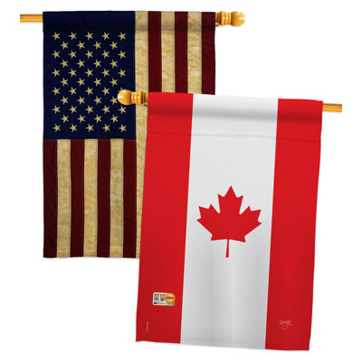 Drapeau de maison en polyester 2 côtés 3 pi 3 po x 2 pi 2 po