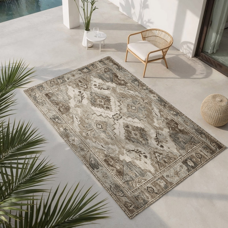 Tapis intérieur et extérieur Golden Legend, Rectangulaire 8 pi x 10 pi