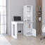 Bureau d'ordinateur avec bibliothèque et armoire-323676865