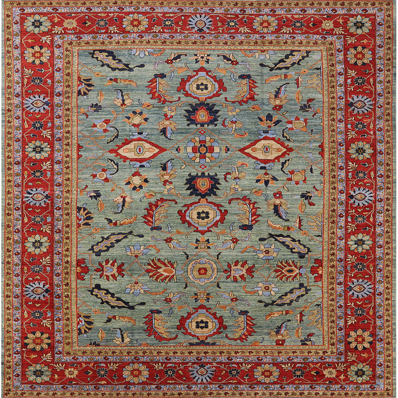 Oriental Indoor Rug, Square 3'