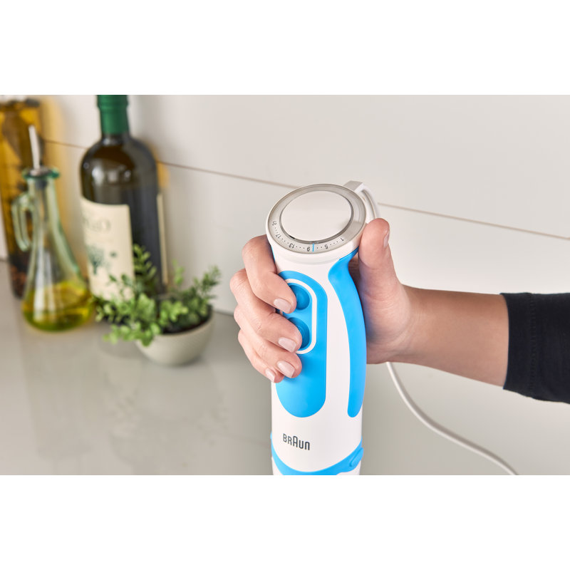 Braun MultiQuick Spiralizer and Hand Blender with 3 Spiralizing Blades, Blending Wand, 5-Cup Chopper, and Blender