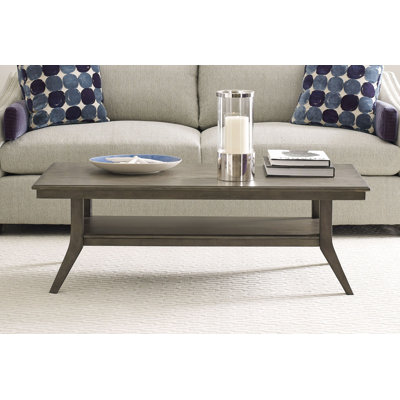 Table basse en bois massif avec rangement Barberena