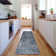 Premium Machine Washable Cerrito AMF573 Blue Rug