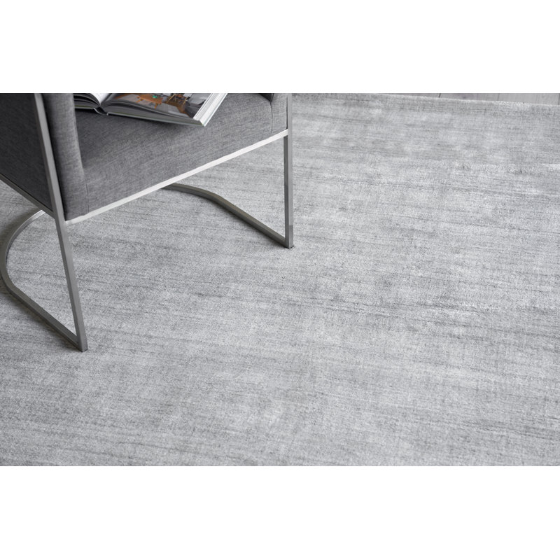 Sanctuary Striped Area Rug in Light Silver, Rectangle 14' x 18'