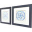 «Blue Textiles II», art encadré