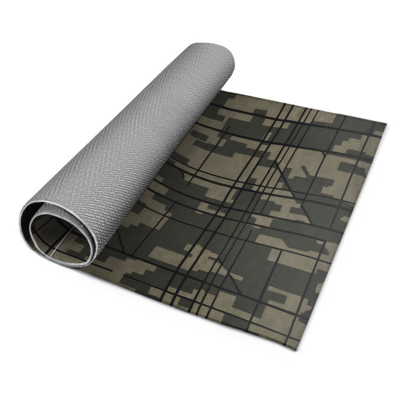 Recon Stripe Indoor And Outdoor Area Rug, Rectangle 9' x 12'
