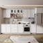 Meuble mural standard HOMEIBRO Cozy Design, 30 po L x 12 po P x 36 po H, en contreplaqué blanc Shaker, prêt à assembler-814792618-814792622