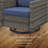 Kreda 4 - Person Outdoor Seating Group With 41" Fire Pit With Swivel Glide Chair And Cushions-1279968677