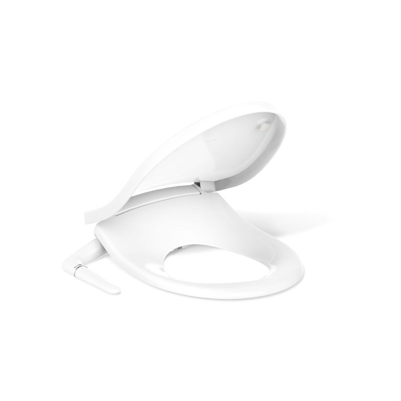 PureWash M250 Round Bidet Toliet Seat, Manual Non-Electric Bidets for Existing Toilets, White