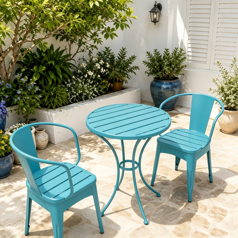 Ensemble d'extérieur 3 pièces, Bleu