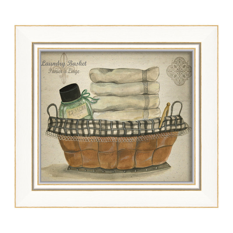 Panier à linge, impression encadrée