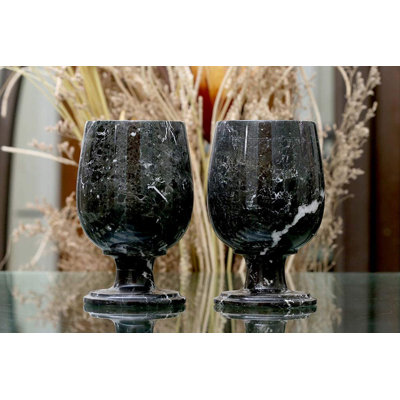 Daaniya 10oz. Handmade Marble Snifter Set