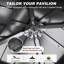 Pavillon de jardin extérieur en fer 10 pi x 10 pi, pavillon en acier galvanisé avec toit rigide et moustiquaire